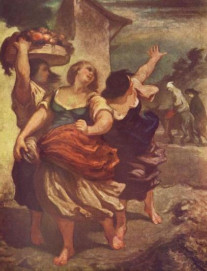 Honore Daumier Der Muller, sein Sohn und der Esel Germany oil painting art
